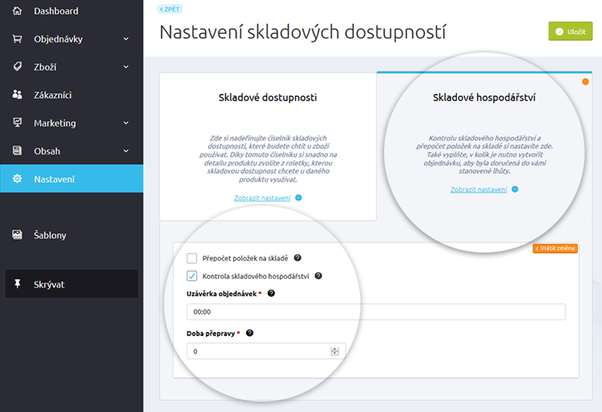 Skladové hospodářství zboží