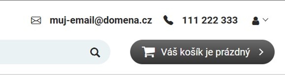 Hlavička – zobrazenie HTML blokov